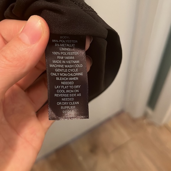 Womens Black and Gold Worthington Dress - Picture 8 of 9